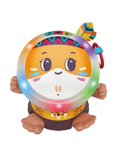 Развивающая игрушка Hola Toys "Танцующий барабан", световые и звуковые эффекты, для мелкой моторики