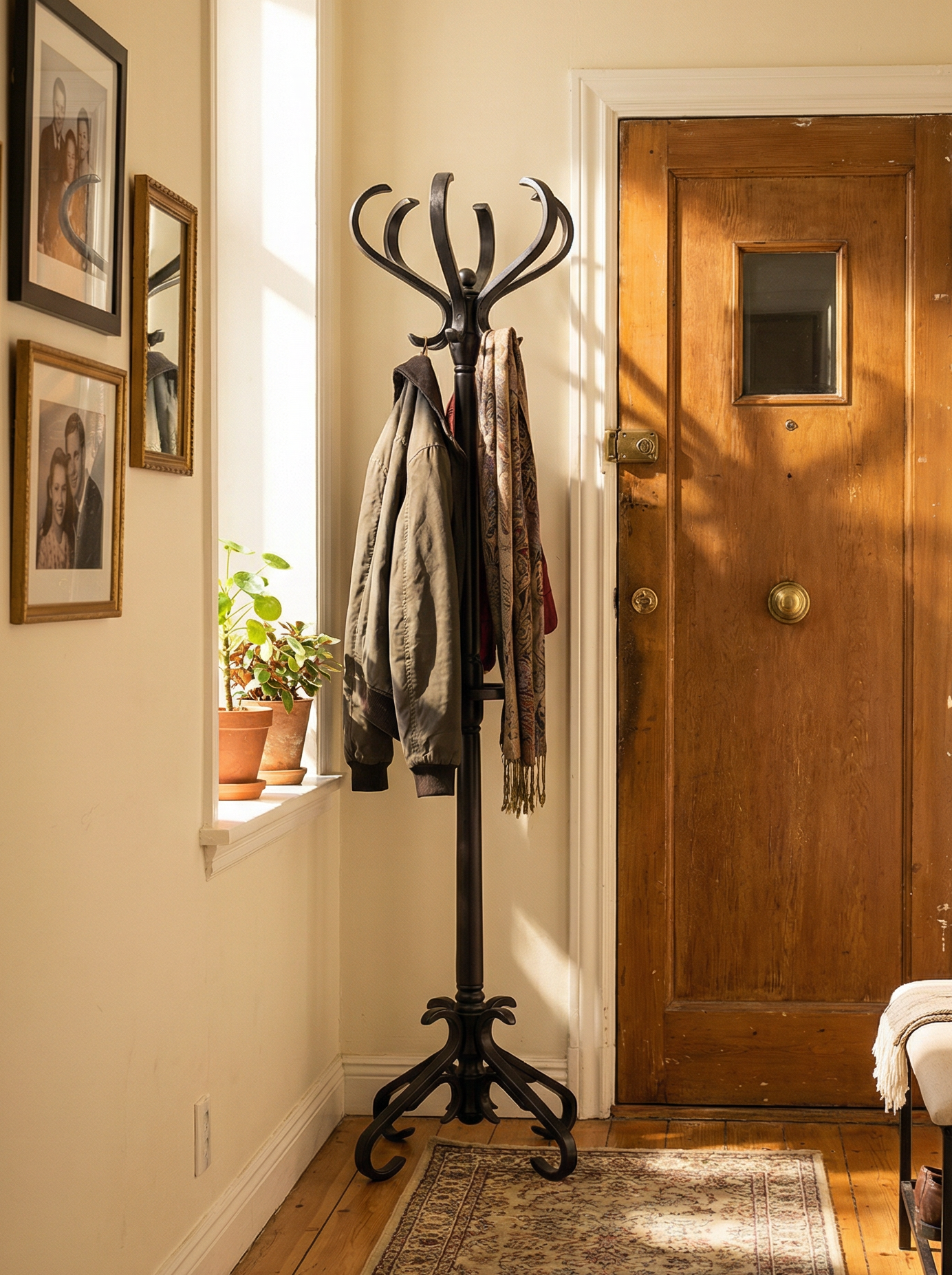 Вешалка напольная IFERS для верхней одежды деревянная В 10Н цвет венге — фото 1