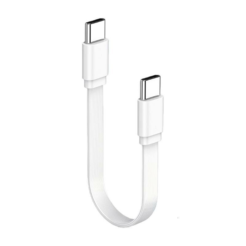 Силиконовый кабель USB-C — USB-C, 100 Вт, 20CM - Прямоголовый фат