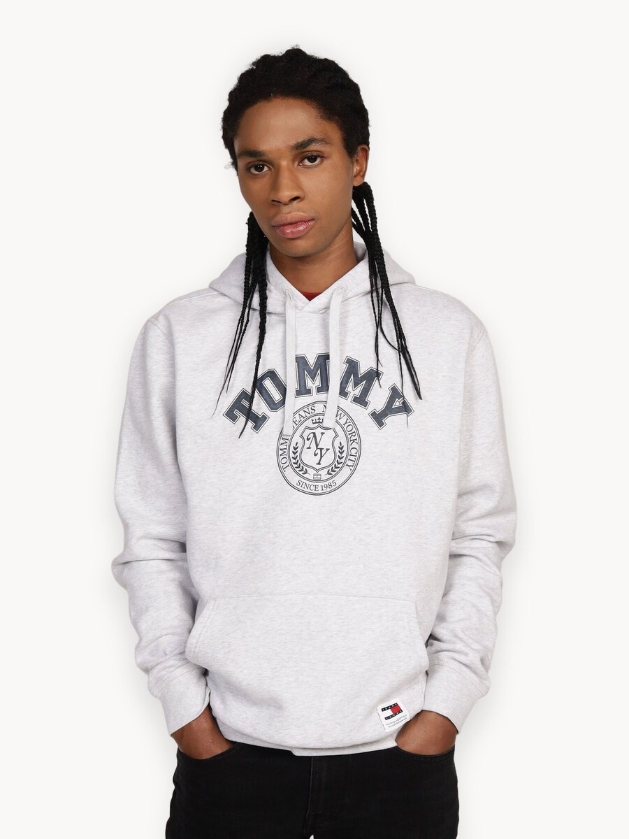 Худи Tommy Jeans, размер XL, , серый