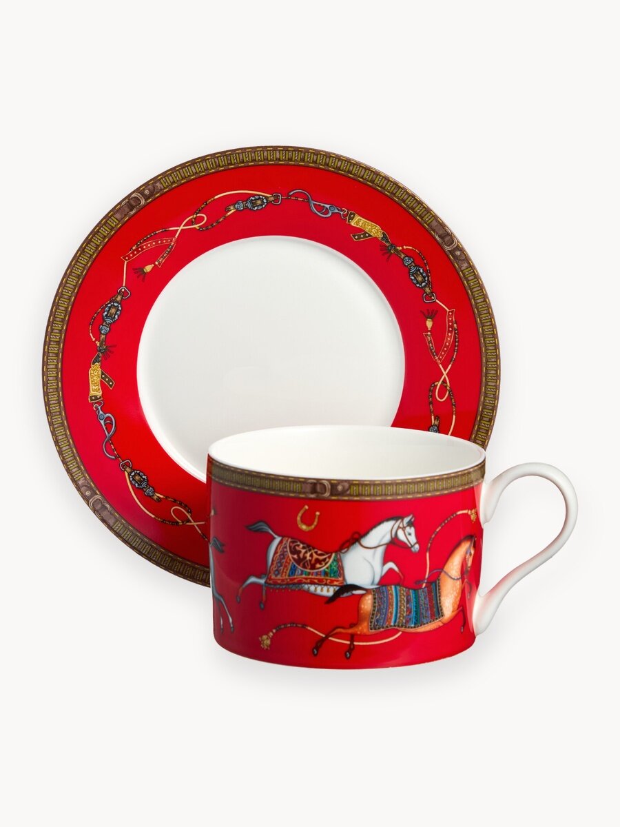 Чайная пара Lefard "PASSAGE", 300 мл, фарфоровая, для чая и кофе, символ 2026 года