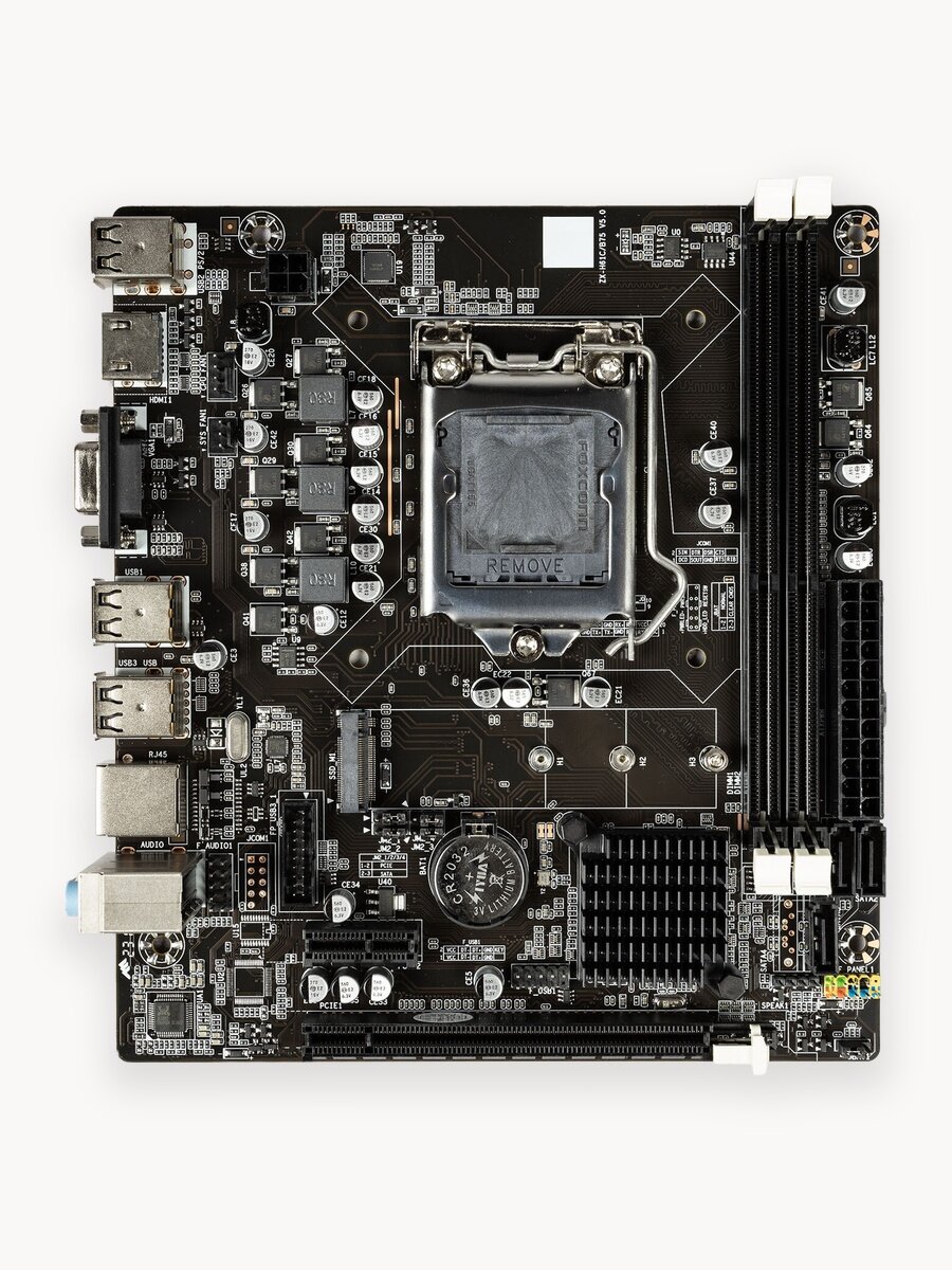 Материнская плата Winfox / ZX-H61C/B75 V6.0 / 2xDDR3 / VGA (D-Sub), HDMI / LGA 1155 / Micro-ATX