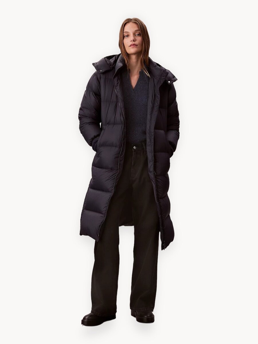 Пуховик Calvin Klein Jeans, размер M, синий