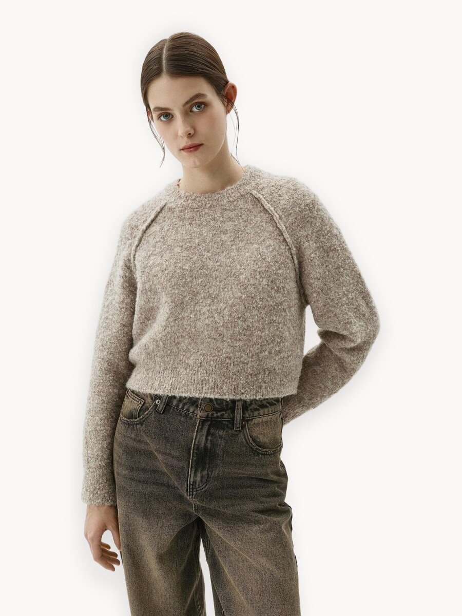 Джемпер Sela, размер L INT, бежевый меланж