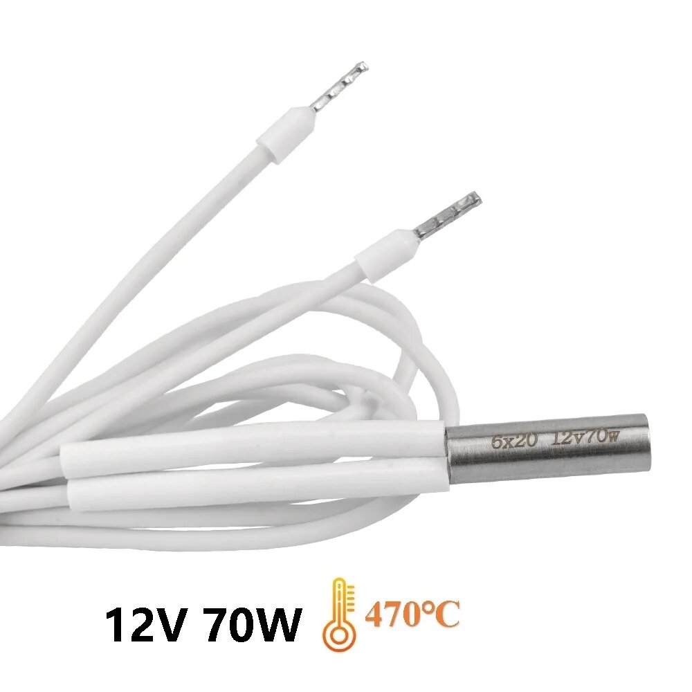 Нагреватель картриджа Hhiddo 12V 24V 60W 70W для 3D-принтера Ender 3 2pcs 12V 70W 1M