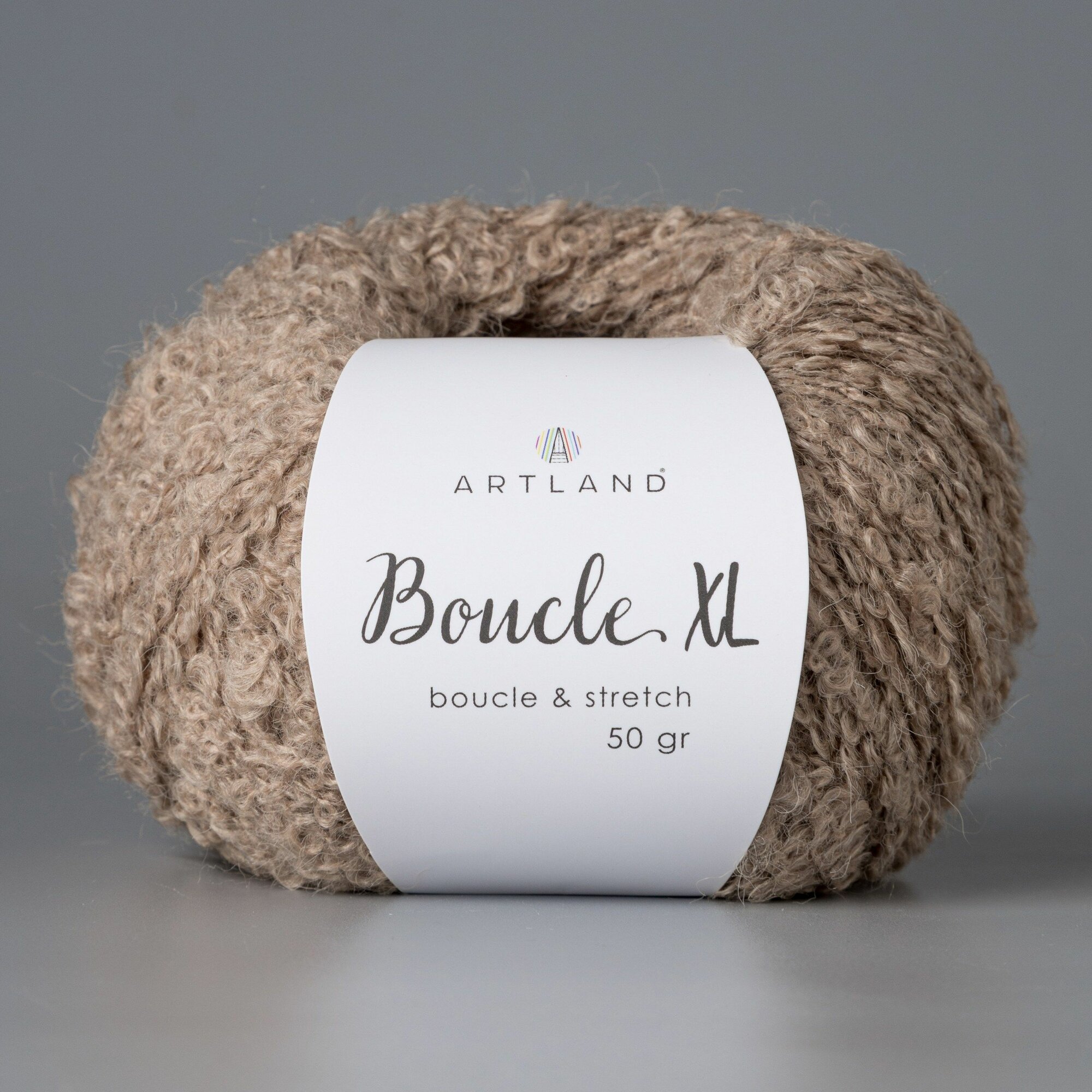 Пряжа для вязания Boucle XL Artland 1 моток (115 м, 50 гр), цвет 20 темно-бежевый