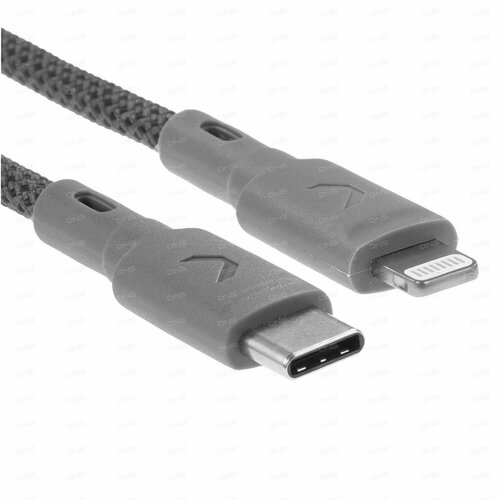 Кабель круглый COMMO Lightning 8-pin MFI - USB Type-C серый 12 м 7000₽