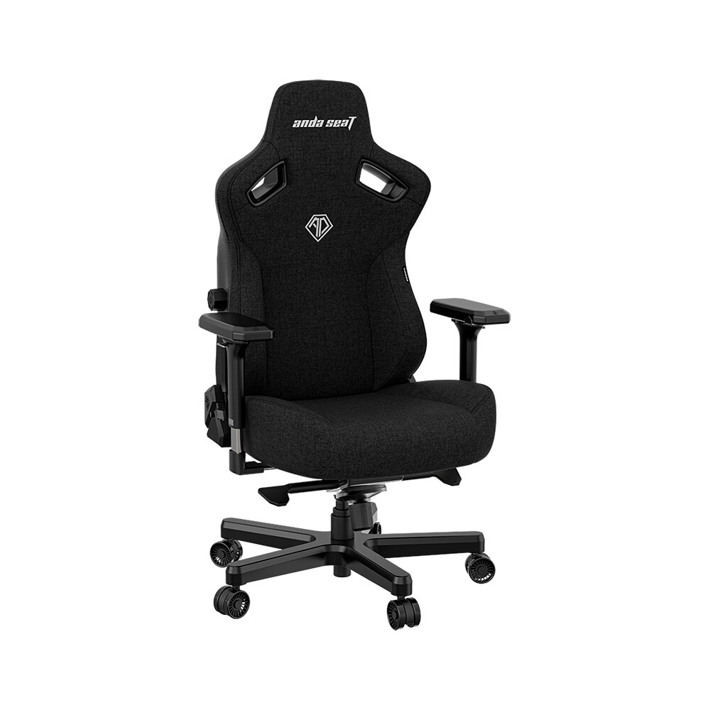 Кресло игровое Anda Seat Kaiser 3, цвет чёрный, размер XL (180кг), материал ткань (модель AD12) AndaSeat - фото №3