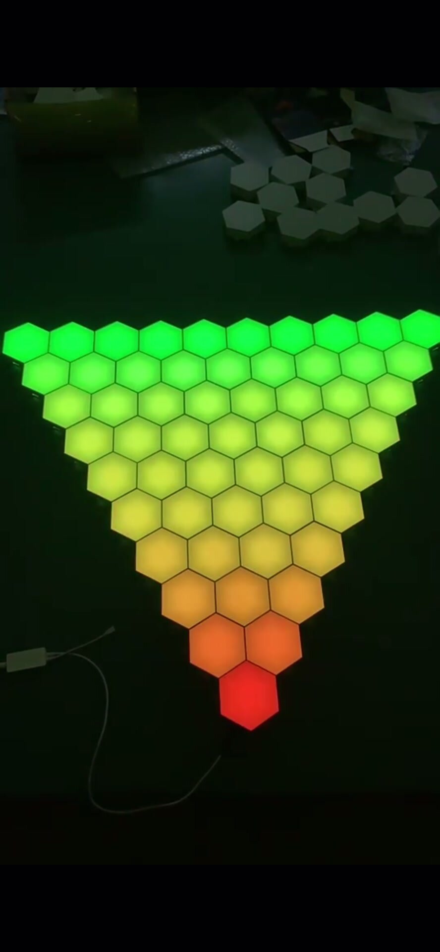Умный RGB модульный, декоративный светильник "соты" со светомузыкой 8 шт — фото 1