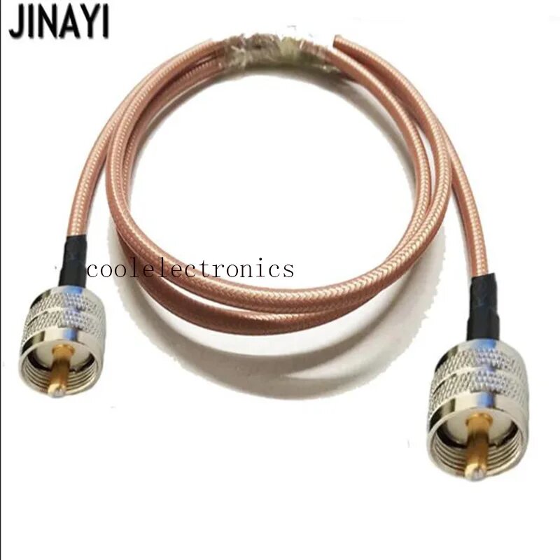 Кабель RG142 со штекером UHF pl259 к штекеру UHF RF обжимной коаксиальный кабель 10/15/20/30/50 см 1/2/3/5/10 м