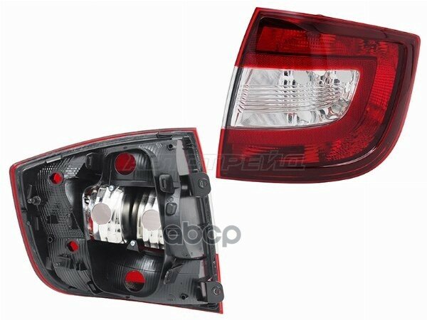 Фонарь задний Skoda Rapid 12-20 (Справа/ темно-красный) Sat арт. ST-665-1926R-DR