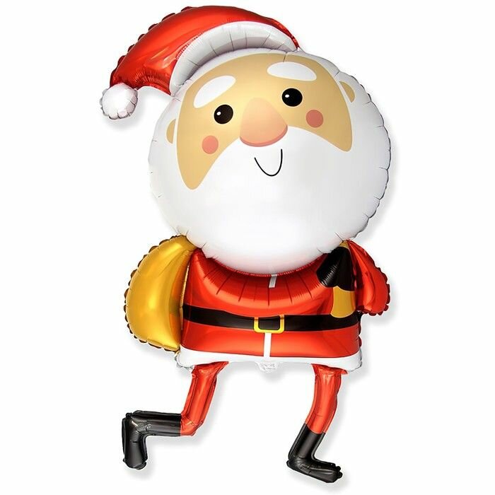 Воздушный шар новогодний Flexmetal "Санта" фольгированный 43 дюйма (1207-4551/901854)