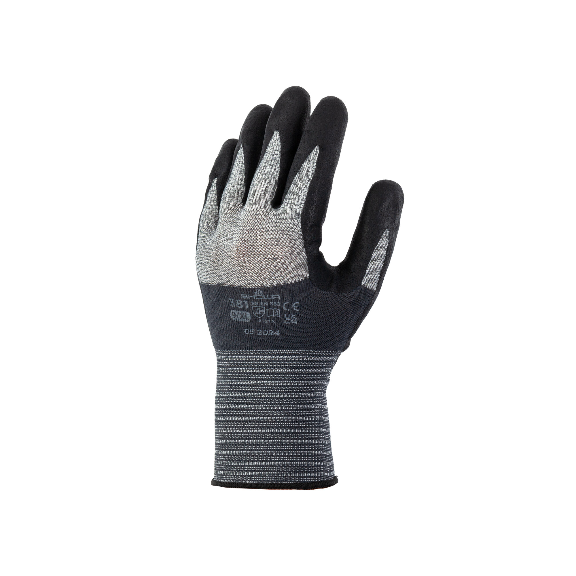 Перчатки защитные SHOWA Excellent Fit 381, микрофибра с нитриловым покрытием, размер L
