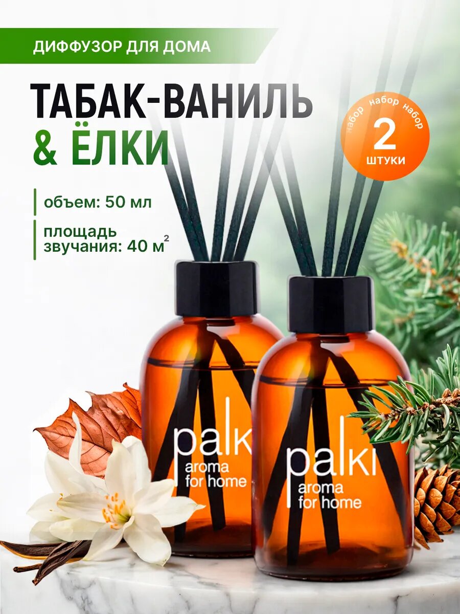 Ароматический диффузор для дома с палочками парфюмированный ароматизатор 2 шт