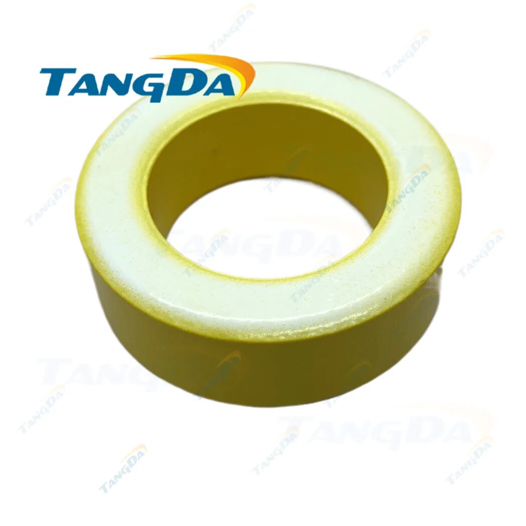 Сердечник Tangda из порошка железа T300-26D OD * ID * HT 78*49*26 мм 160nH/N2 75ue, Пылевой сердечник ферритовый тороидальный сердечник тороидальный желтый белый