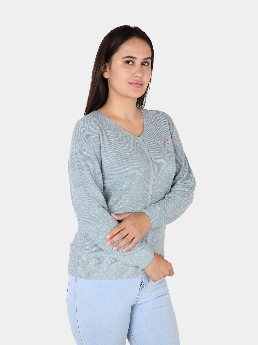 Свитер размер One Size, , серый металлик — фото 1