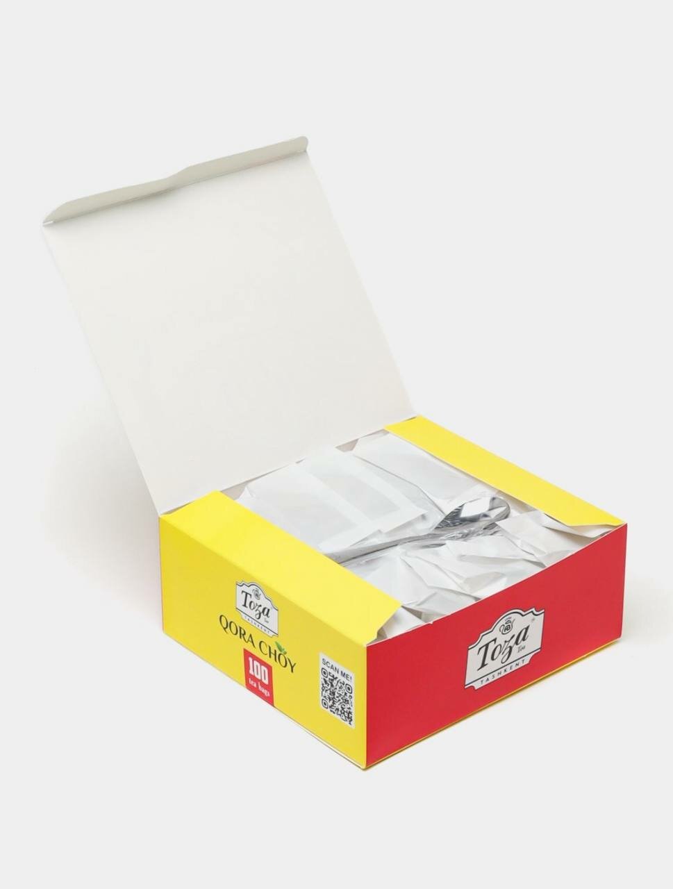 Чай чёрный "Toza", 100 пакетиков + 20 в подарок — фото 1