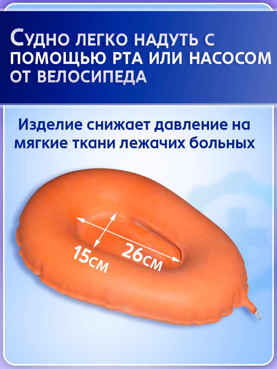 Картинки Судно для лежачих больных подкладное резиновое №3, 55х45см. Утка для лежачих больных