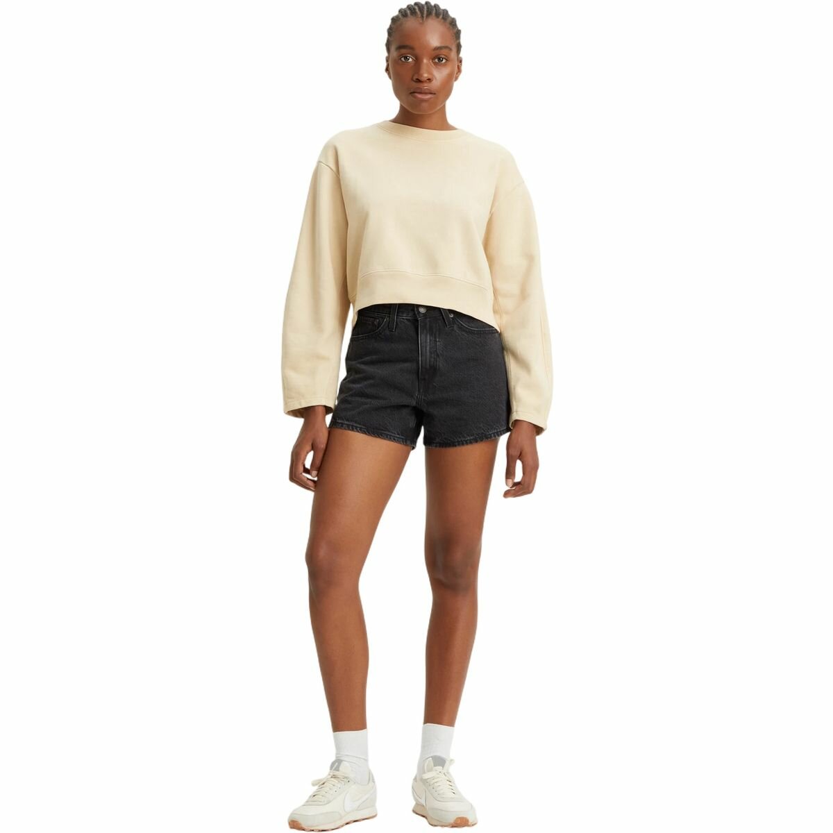 Шорты Levi's Women 80s Mom Shorts, размер 32, черный
