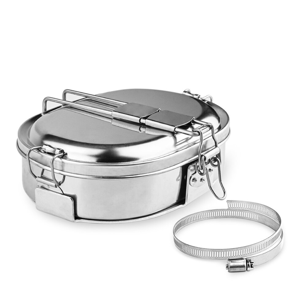 Ланч-бокс HOTDOGGER 2 Sledex, нержавеющая сталь, устойчивость к коррозии