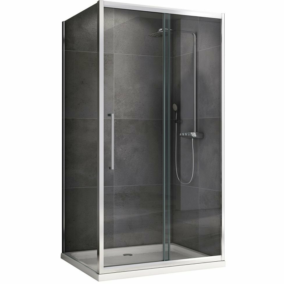 Душевой уголок Abber Schwarzer Diamant 60х120х195 см - фото №1