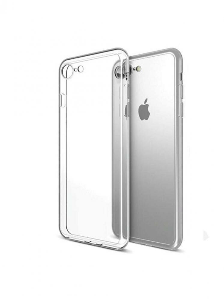 Прозрачный чехол для Apple Iphone 8 , силиконовый , прозрачный — фото 1