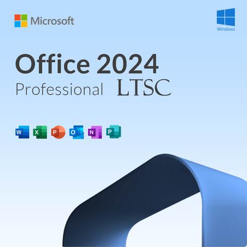 Лицензионный ключ Microsoft Office 2024 Pro plus LTSC, для 1 устройства, 64-разрядная ОС