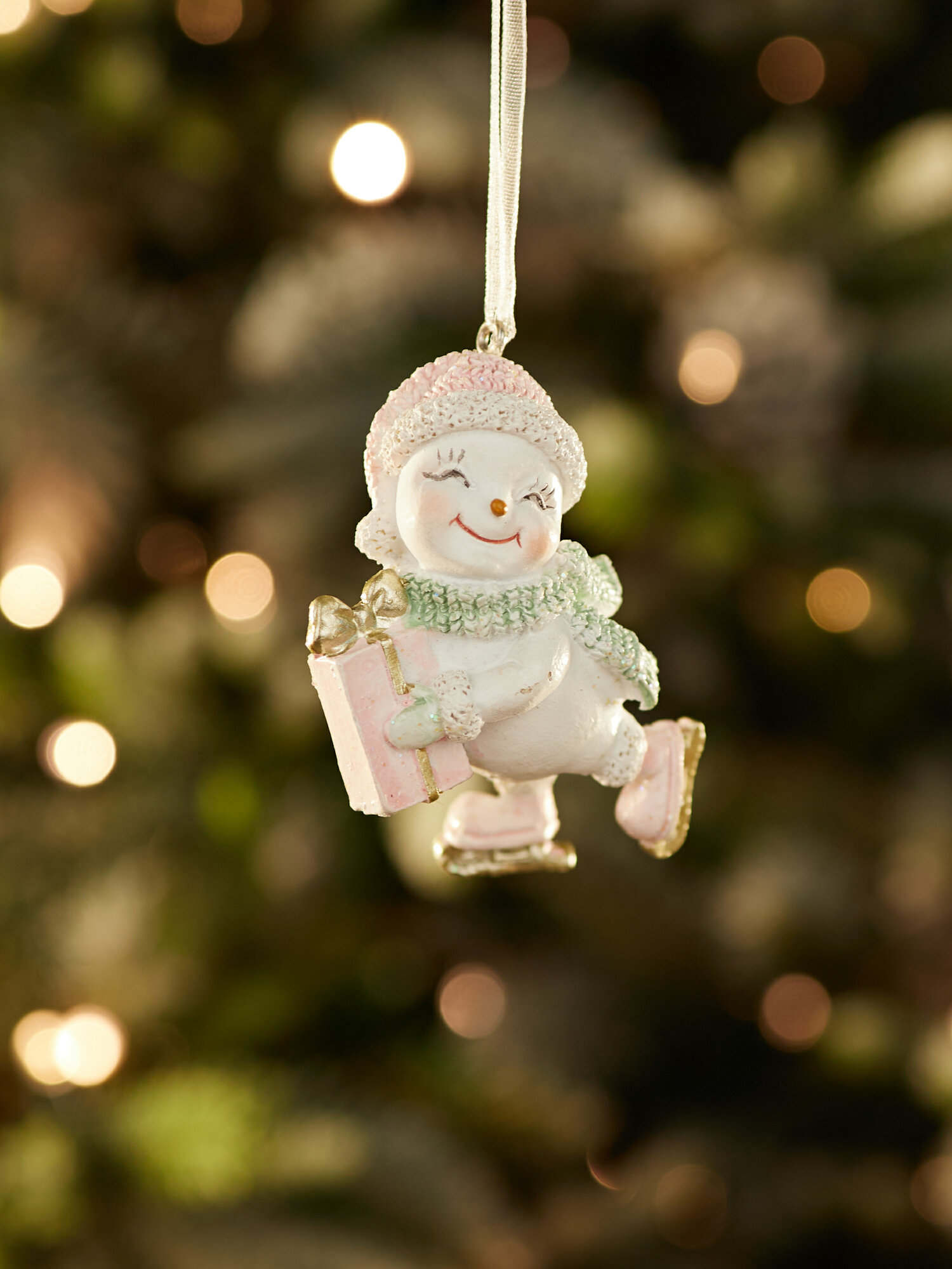 Елочная игрушка Лавка Чудес "Снеговик", полирезин, высота 6,5 см, 1 шт — фото 1