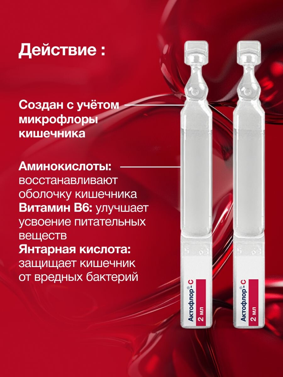 Картинки Метабиотик для кишечника Актофлор-С, 30шт