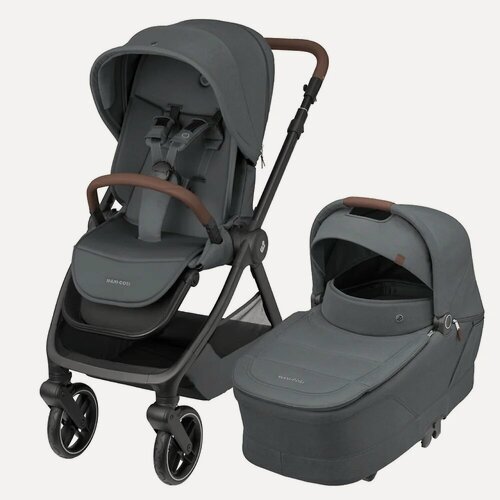 Изображение товара Детская коляска 2в1 Maxi-Cosi Oxford+, цвет Twillic Graphite (Графитовый), артикул производителя 1978204110