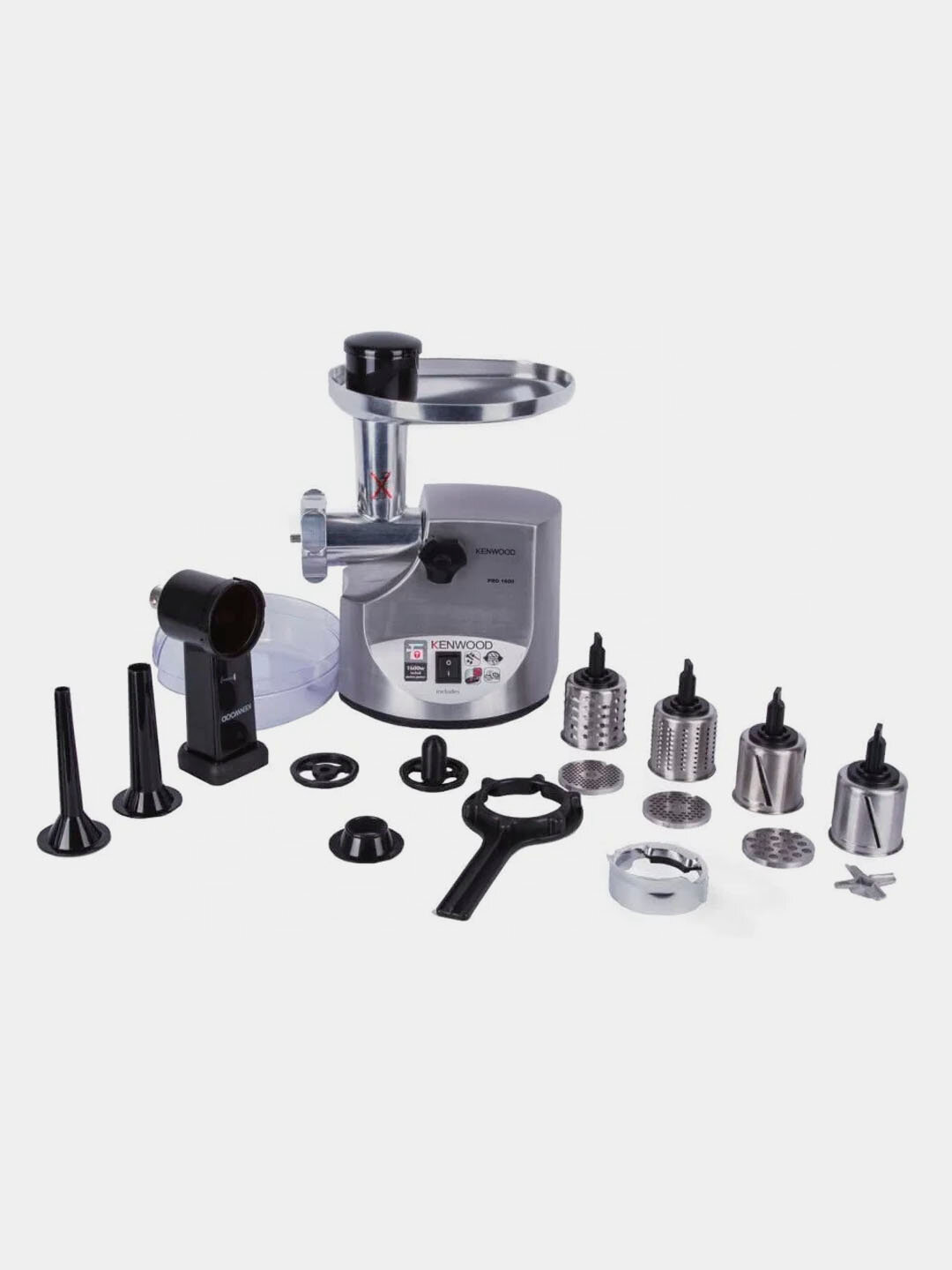 Мясорубка Kenwood MG516, нержавеющая сталь, 1600Вт, серебристый — фото 1