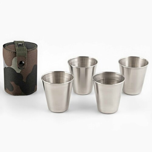 Набор стопок подарочный Мастер К 23 Февраля набор 4 шт по 70 мл 57 х 52 см 797₽