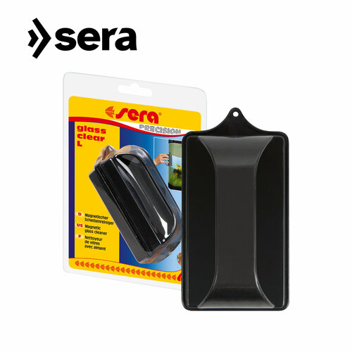Стеклоочиститель SERA GLAS CLEAR L, магнитный, для аквариума, толщина стекла до 10мм