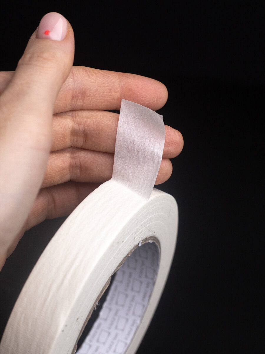 Скотч малярный Малевичъ, бумажный скотч односторонний, 2 см х 50 м — фото 1