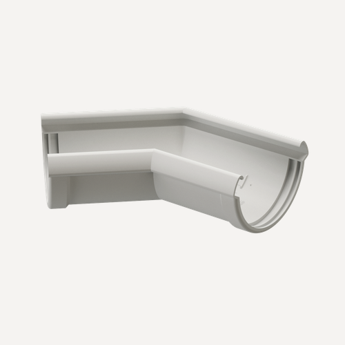 Изображение товара Docke LUX Угловой элемент 135° (Пломбир), диаметр трубы 100, толщина 1.9