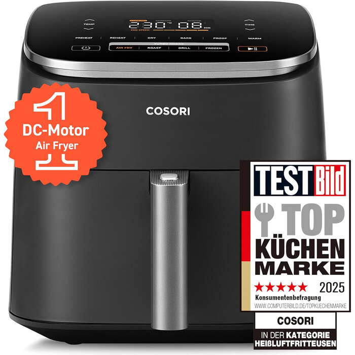 COSORI Аэрофритюрница 6 л 1725 Вт Darkgray Turboblaze XXL COSORI