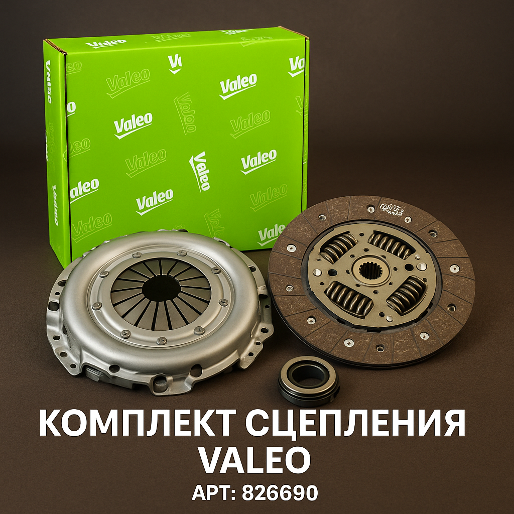 Комплект сцепление Valeo для а/м Kia: Kerato; OEM: 826690 // Киа Церато