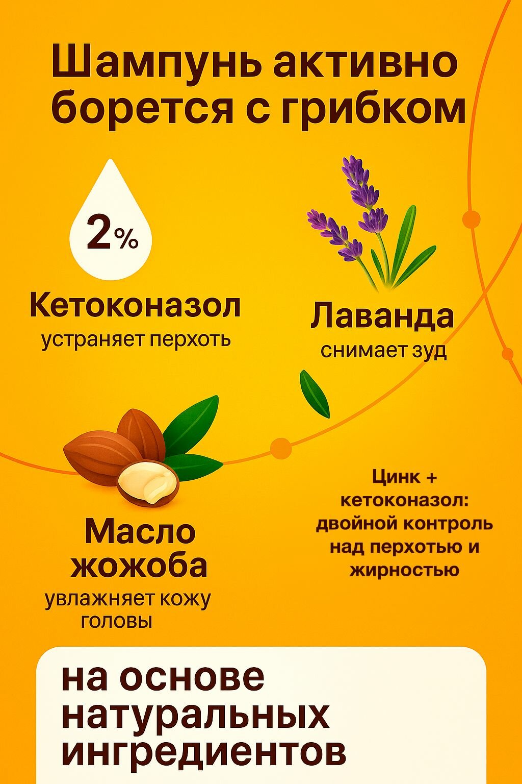 Картинки Противогрибковый шампунь TRIZORAL FORTE 2% лечение перхоти и зуда, 120 мл