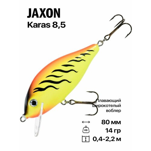 Воблер Jaxon Karas 8,5 F, 80 мм, 14 гр, #TR