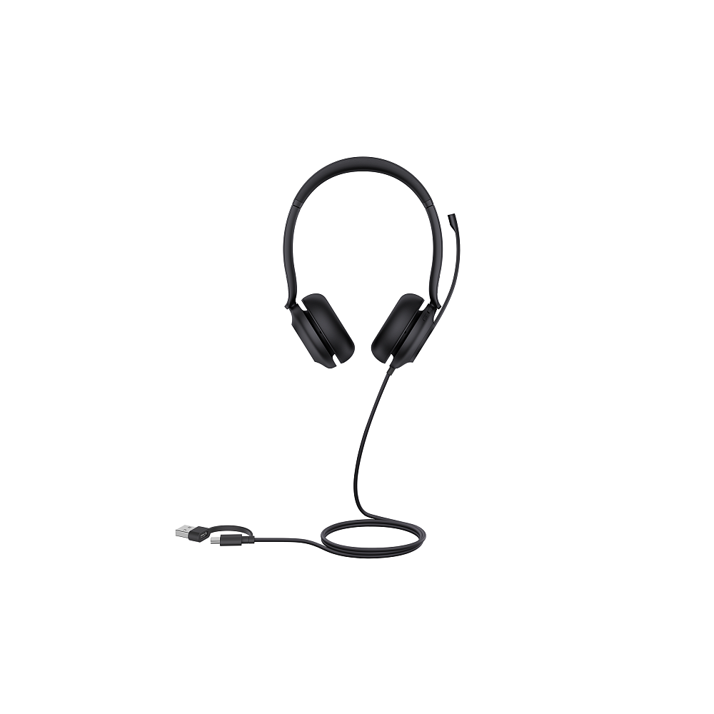 Гарнитура проводная Yealink UH35 (UH35 Dual UC USB-C/A) черный