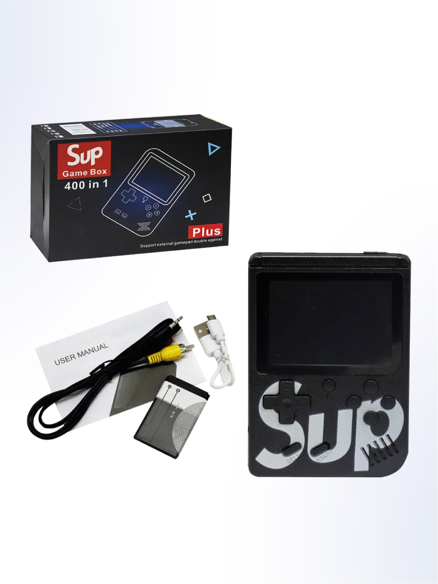 Портативная игровая приставка SUP "Game Box", 400 игр, 8 bit, чёрный — фото 1