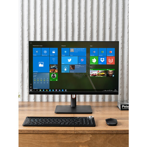 Моноблок 24 дюйма, Intel Core i5 11400, Windows 11pro, SSD 512ГБ, RAM 16ГБ, Wi-Fi/Bluetooth, черный