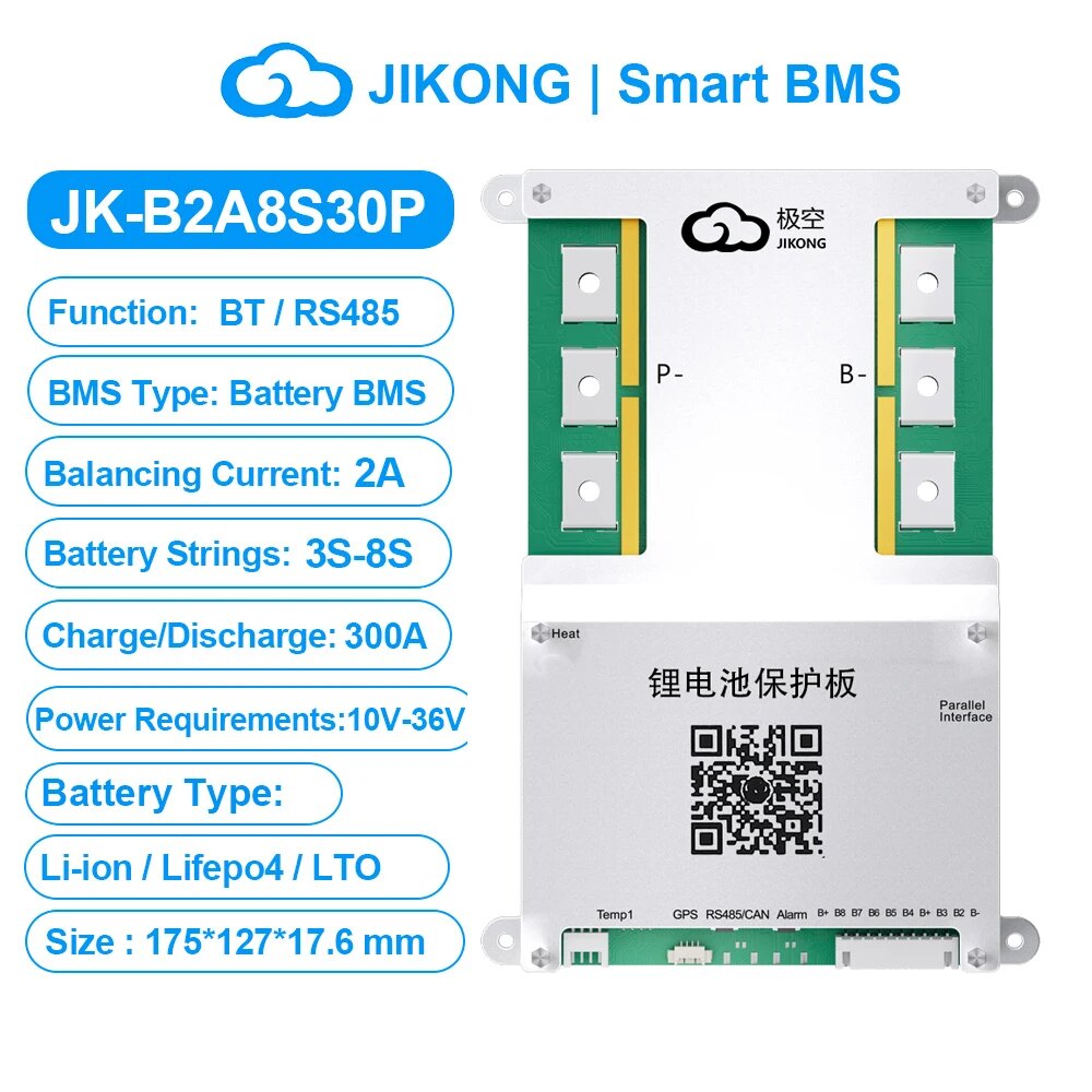 JIKONG JK BMS 4S~24S Smart BMS для LiFePo4 аккумулятора