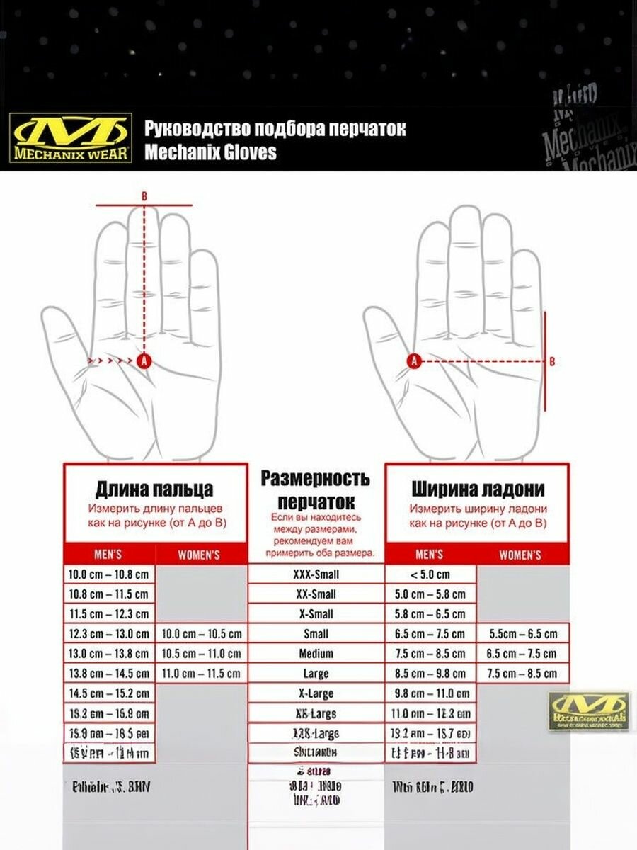 Перчатки Mechanix для мужчин, размер 12/XXL, черный — фото 1