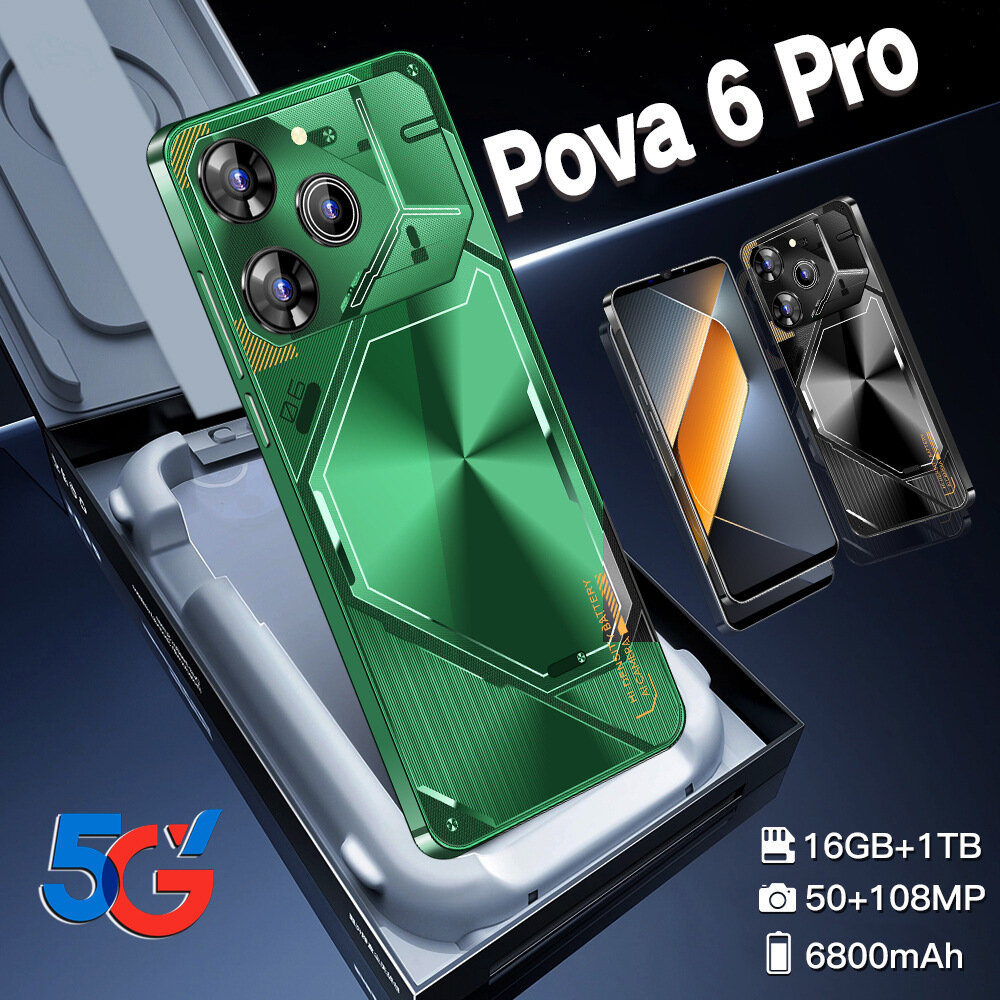 Смартфон Pova 6 pro 16 ГБ/1 TB , черный