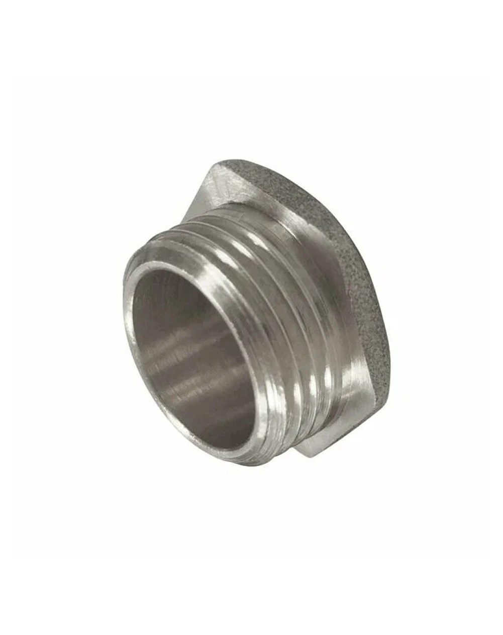 Заглушка латунь никель Ду 40 (1 1/2") НР VALFEX VF.583. N.112