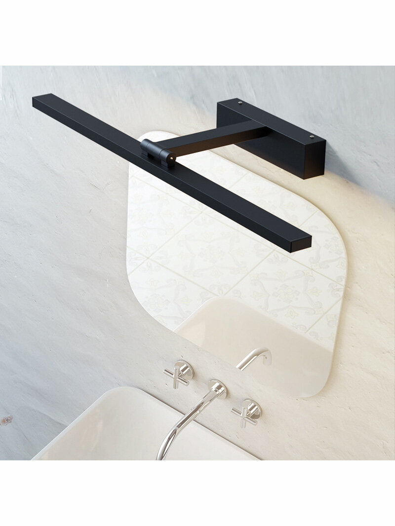 Светильник LJHI для подсветки зеркал картин ванной LED IP44 черный белый