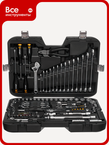 Изображение товара Набор инструментов Inforce 101 предмет 1/2 дюйма и 1/4 дюйма, Сталь Cr-V, Профессиональный, 06-07-15