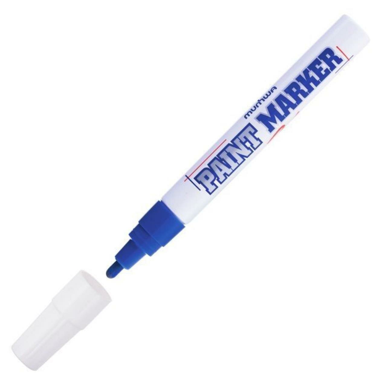 Маркер-краска MunHwa Paint Marker 4 мм сини круглы наконечник