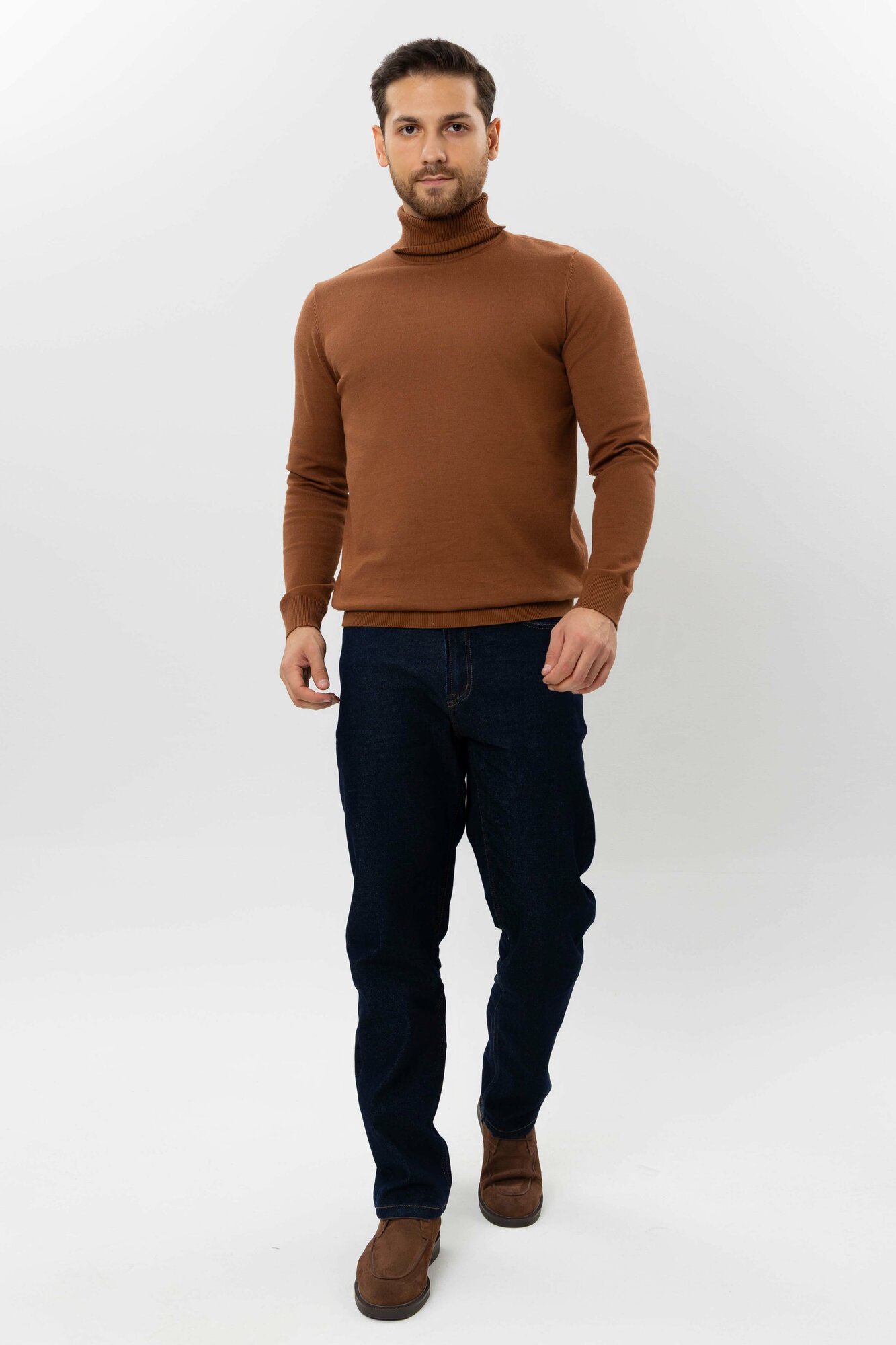 Джинсы зауженные TERRA PRO, размер 33, navy